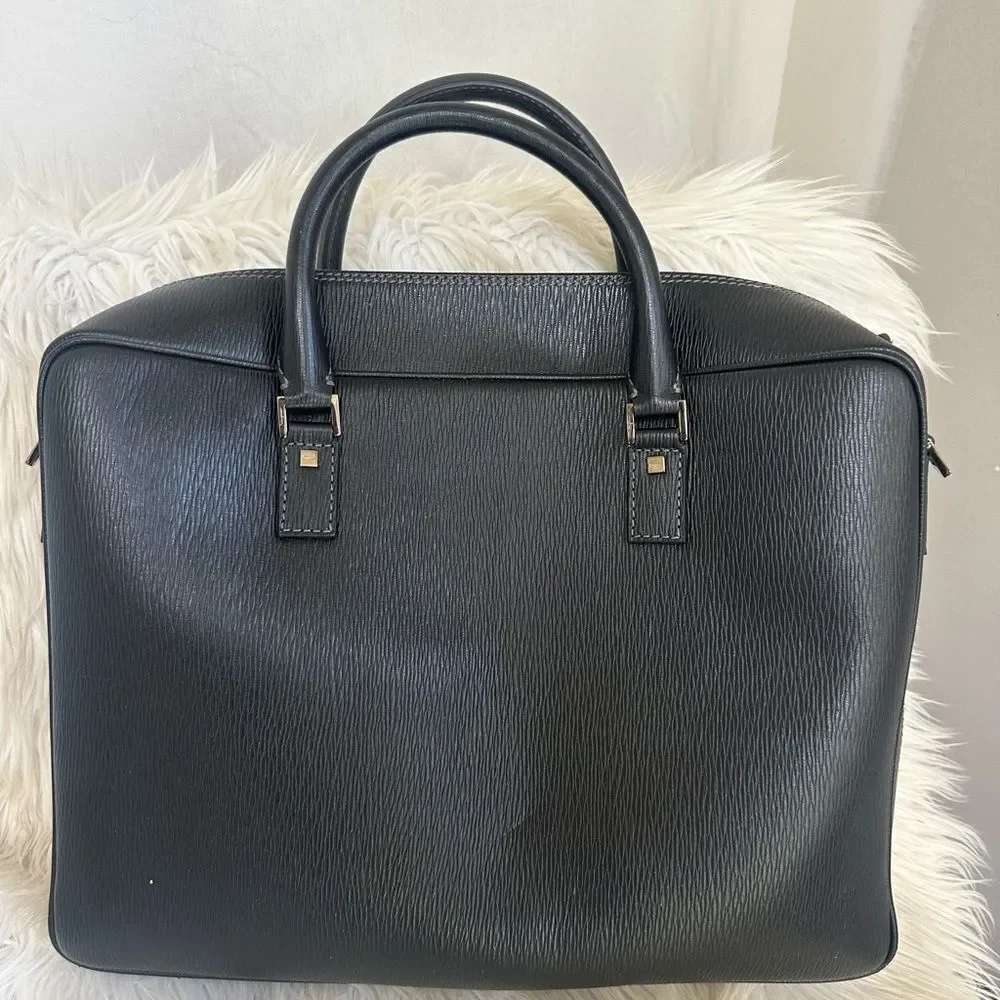 Salvatore Ferragamo Revival Leather Briefcase Laptop Bag